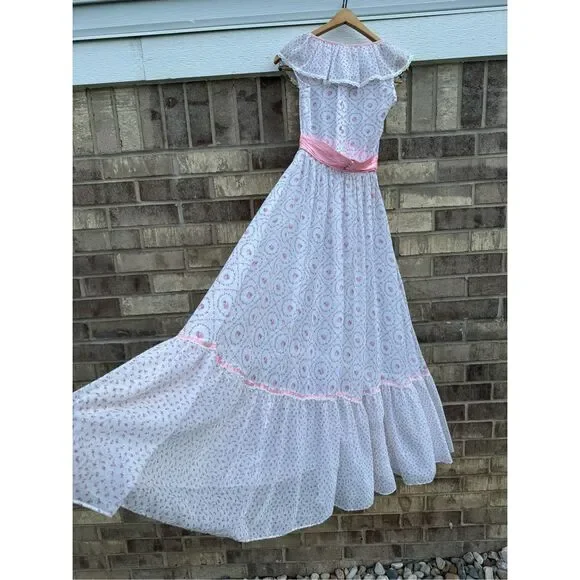 Vintage 70’s Jodi T of California Cottage Core Prairie Dress - Picture 11 of 15